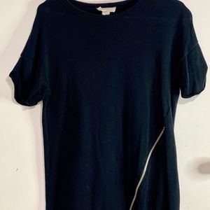 Forever 21 Black Shirt with Zipper